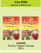 Laager Rooibos Tagless Teabags-For 2 x 160's