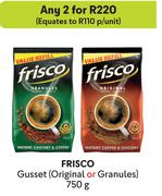 Frisco Gusset Original Or Granules-For Any 2 x 750g
