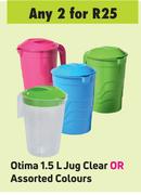 Otima 1.5L Jug Clear Or Assorted Colours-For Any 2