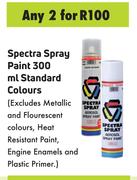 Spectra Spray Paint 300ml Standard Colours-For Any 2