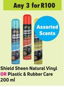 Shield Sheen Natural Vinyl Or Plastic & Rubber Care-For Any 3 x 200ml