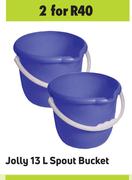 Jolly 13L Spout Bucket-For 2