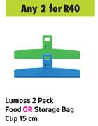 Lumoss 2 Pack Food Or Storage Bag Clip 15cm-For Any 2