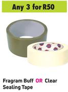 Fragram Buff Or Clear Sealing Tape-For Any 3