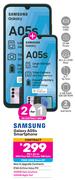 2 x Samsung Galaxy A05s Smartphone-On Red Flexi 160 + Promo 1GB Data