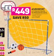 Eurosport 2-In-1 Goal And Hoop Set ES-BBSOCGOALSD-115CM