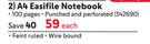 Croxley A4 Easifile 100 Pages Notebooks 342690-Each
