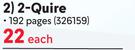 Croxley 2-Quire A4 Counter 192 Pages Book 343159-Each
