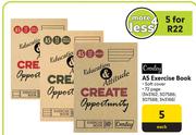 Croxley A5 Exercise 72 Page Soft Cover Book-For 5