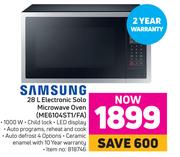 Samsung 28L Electronic Solo Microwave Oven ME6104ST1/FA