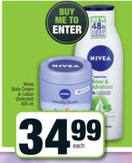 Nivea Body Cream Or Lotion (Selected)-400ml Each