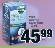 Vicks Acta Plus Cough Syrup-100ml Each