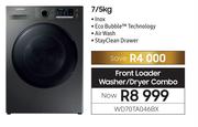 Samsung 7/5Kg Front Loader Washer/Dryer Combo WD70TA046BX