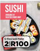12-Piece Sushi Platter-For 2