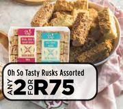 Oh So Tasty Rusks Assorted-For Any 2