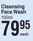Nutrimen Cleansing Face Wash-100ml Each