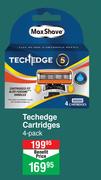 Max Shave Techedge Cartridges 4 Pack