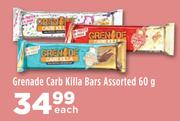 Grenade Carb Killa Bars Assorted-60g Each