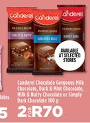 Canderel Chocolate Gorgeous Milk Chocolate,Dark & Mint Chocolate-For 2 x 100g
