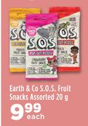 Earth & Co S.O.S Fruit Snacks Assorted-20g Each