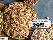 Walnuts Or Pistachios-Per 100g