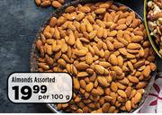 Almonds Assorted-Per 100g