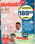 Huggies Gold Disposable Nappies Value Pack Assorted