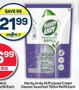 Handy Andy All Purpose Cleaner Assorted-750ml Refill