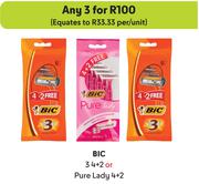 Bic 3 4+2 Or Pure Lady 4+2-For Any 3