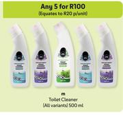 M Toilet Cleaner (All Variants)-For 5 x 500ml