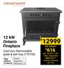 Megamaster 12KW Ontario Fireplace 770100