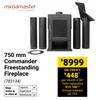 Megamaster 750mm Commander Freestanding Fireplace 783134