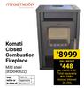 Megamaster Komati Closed Combustion Fireplace 850040622