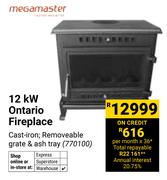 Megamaster 12KW Ontario Fireplace 770100