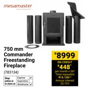 Megamaster 750mm Commander Freestanding Fireplace 783134