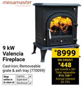 Megamaster 9KW Valencia Fireplace 770099