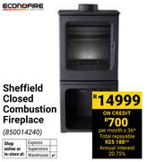 Econo Fire Sheffield Closed Combustion Fireplace 850014240