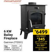 Megamaster KW Bailey Fireplace Cast Iron 772551