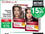 Rubella Fashion Color Permanent Hair Color (Assorted Shades)-Each