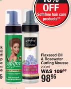 Sofnfree Flaxseed Oil & Rosewater Curling Mousse-200ml