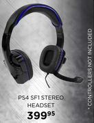 Sparkfox PS4 Sf1 Stereo Headset