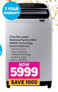 Samsung 13kg Top Loader Washing Machine With Wobble Technology WA13T5260BY/FA
