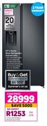 Samsung 617L Gentle Black Refrigerator RS64R5311B4