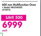 Bosch 600mm Multifunction Oven 373072-Each