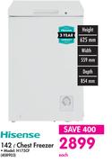 Hisense Chest Freezer 408903-142L Each
