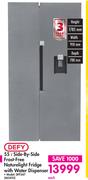 Defy Side-By-Side Frost Fridge Naturelight Fridge With Water Dispenser 462452-551L Each