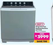 Defy 15Kg Twin Tub Washing Machine DTT151