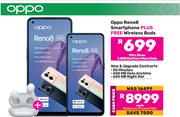 Oppo Reno 8 5G Smartphone Plus Free Wireless Buds-On 1.3GB Red Core More Data