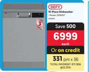 Defy 15-Place Dishwasher DDW257