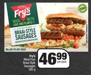 Fry's Meat Free Braai Style Sausages-380g Per Pack